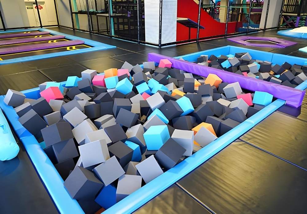 Indoor playground and trampoline park foam pit blocks – tongleplay